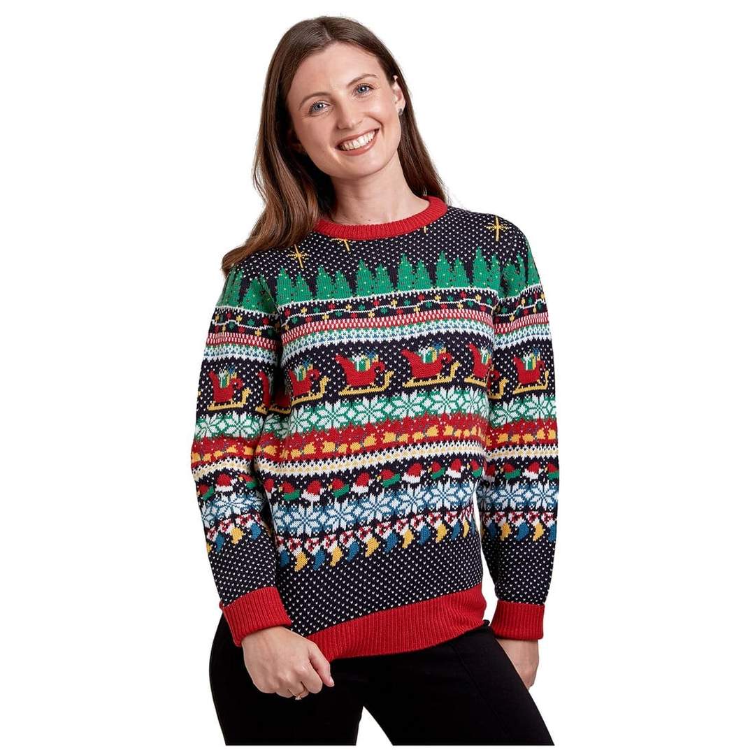 Festive top jumpers ladies