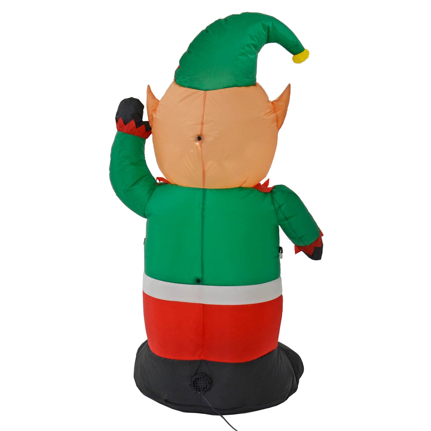 Mr Crimbo 4ft Light Up Inflatable Elf Christmas Party Decoration - MrCrimbo.co.uk -XS7214 - -