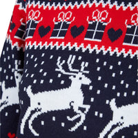 Mr Crimbo Womens Traditional Reindeer Christmas Jumper - MrCrimbo.co.uk -SRG3A190161_A - Ink -10