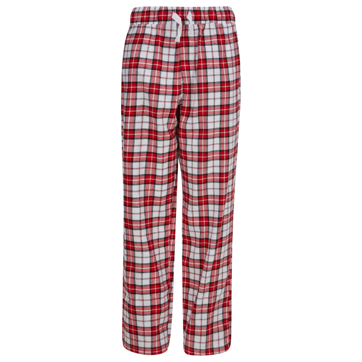 Mr Crimbo Womens Christmas Pyjama Set Rudolph Print/Check Bottoms - MrCrimbo.co.uk -SRG3Q17469_A - Red/White -L