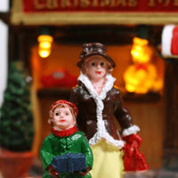 Mr Crimbo Christmas Toy Shop LED Moving Musical Snow Scene 32cm