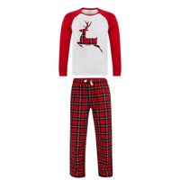Mr Crimbo Kids Christmas Pyjama Set Stag/Reindeer Pink Red - MrCrimbo.co.uk -SRG4Q17465_A - Red/White -11-13