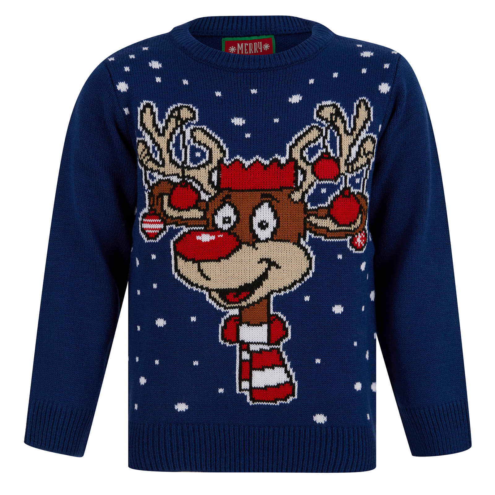 Buy Mr Crimbo Kids LED Reindeer Christmas Jumper Mr Crimbo MrCrimbo