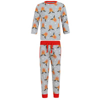 Mr Crimbo Boys Kids Christmas Pyjama Set Rudolph Print - MrCrimbo.co.uk -SRG2Q17463_F - Grey -11-13 years