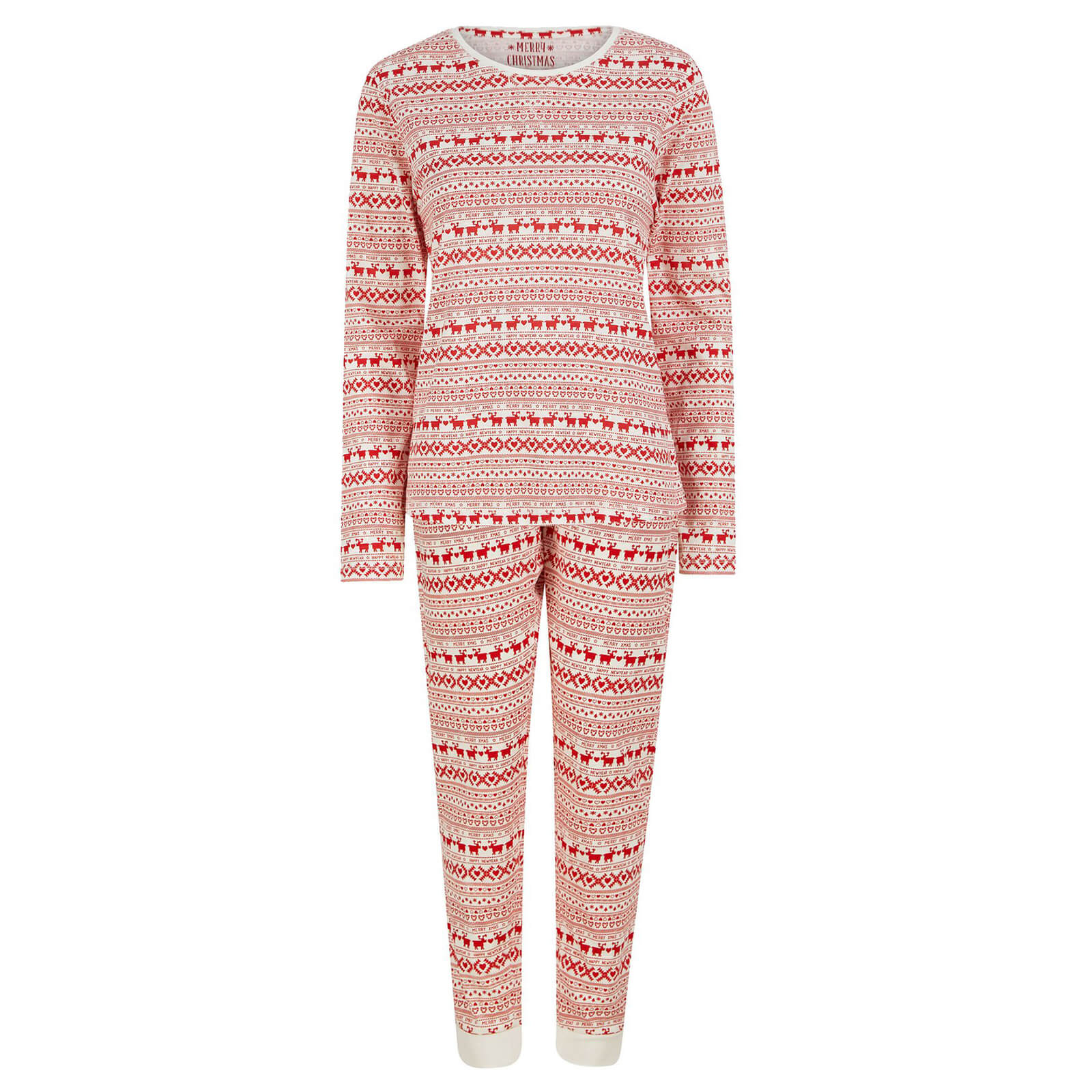 Buy Womens Reindeer Christmas Pyjama Set Fairisle | Mr Crimbo – MrCrimbo