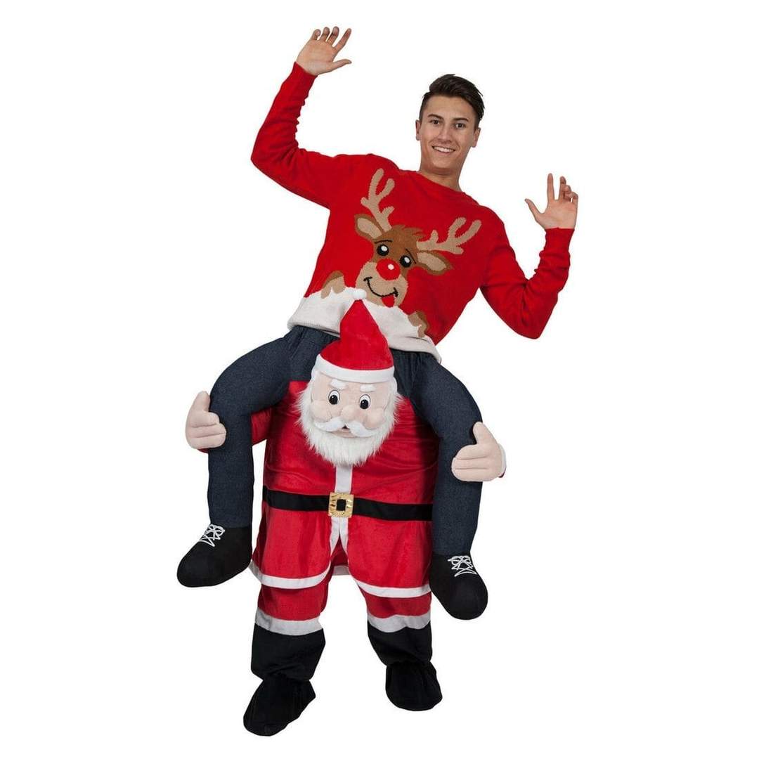 Mr Crimbo Adults Unisex Carry Me Santa Claus Christmas Costume - MrCrimbo.co.uk -WKDMA-8707 - -carry me costume