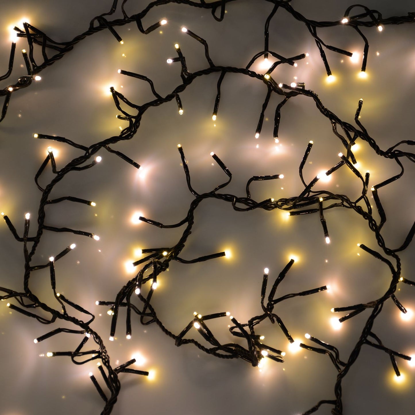 Mr Crimbo Multi Function Cluster Christmas Lights Indoor/Outdoor - MrCrimbo.co.uk -XS2945 - Warm White -christmas light