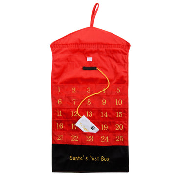 Mr Crimbo Felt Hanging Advent Calendar Red Santa Post Box - MrCrimbo.co.uk -XS2996 - -advent