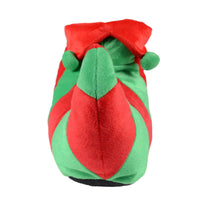 Mr Crimbo Adults Elf Slippers Novelty Green Red Jingle Bells