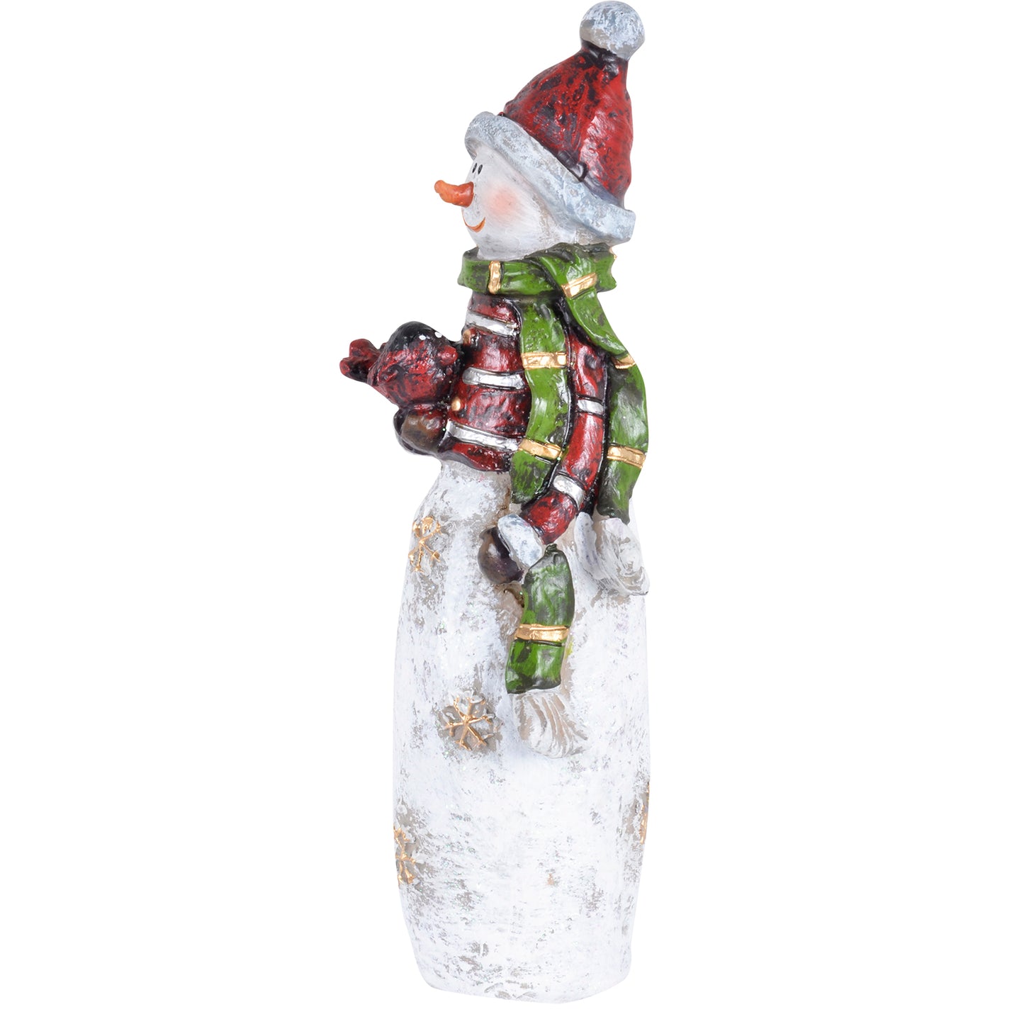 Mr Crimbo Snowman Ornament Resin Christmas Decoration - MrCrimbo.co.uk -XS4308 - 22cm -christmas decoration