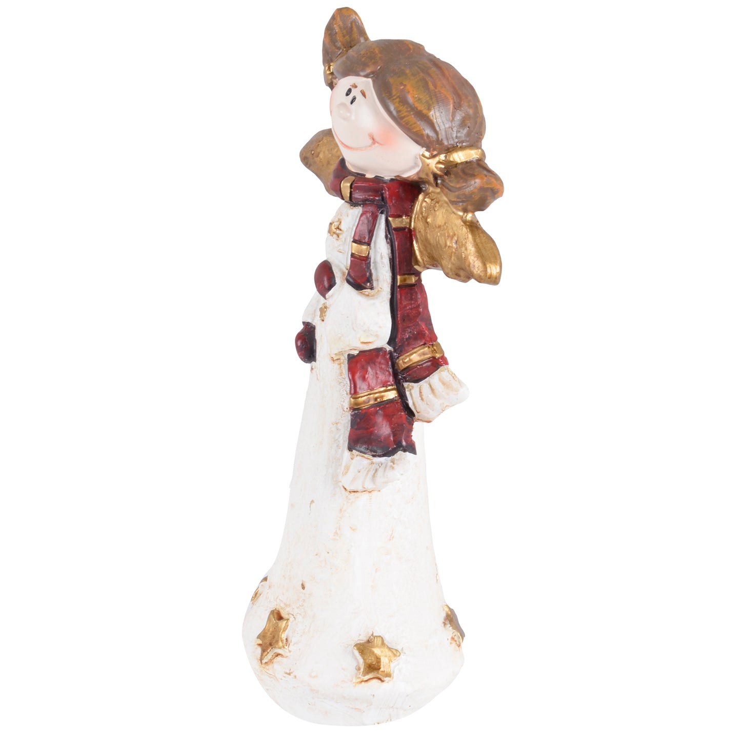 Mr Crimbo Angel Ornament Resin Christmas Decoration - MrCrimbo.co.uk -XS4309 - 13cm -angel figurine