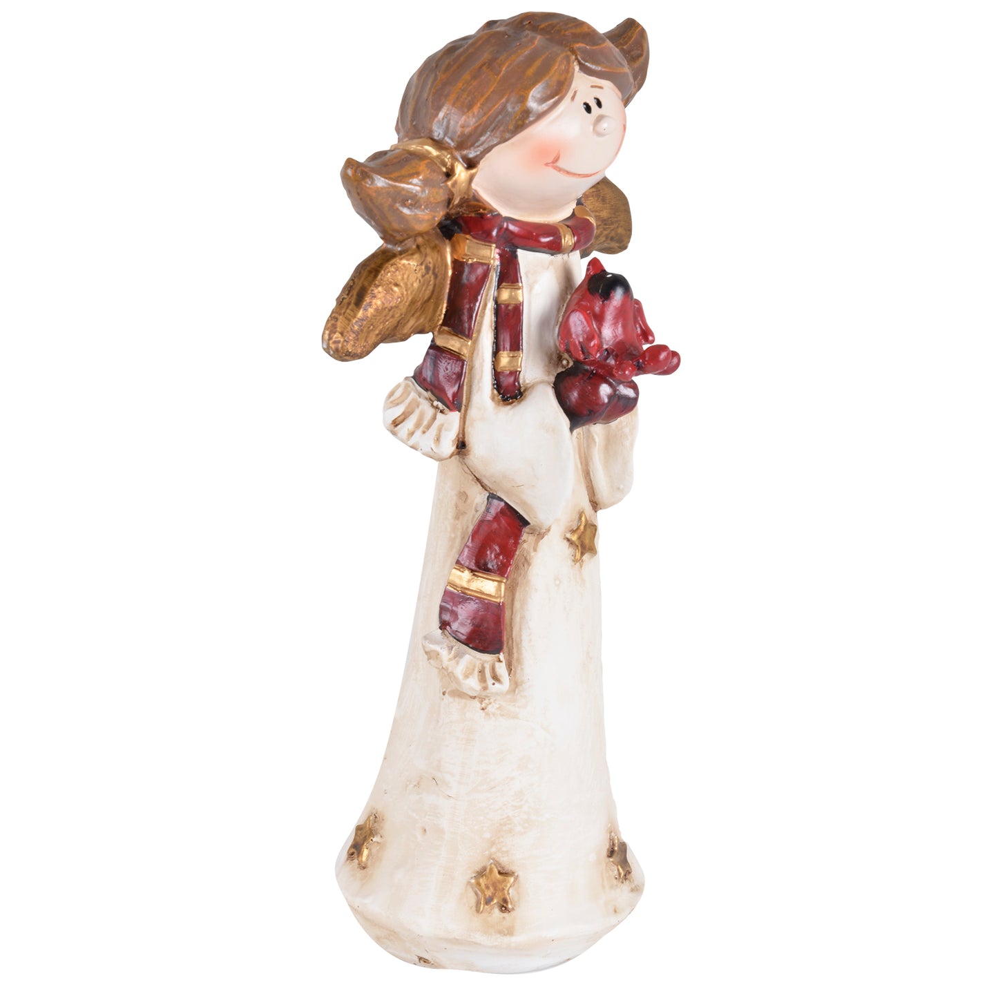 Mr Crimbo Angel Ornament Resin Christmas Decoration - MrCrimbo.co.uk -XS4311 - 21cm -angel figurine