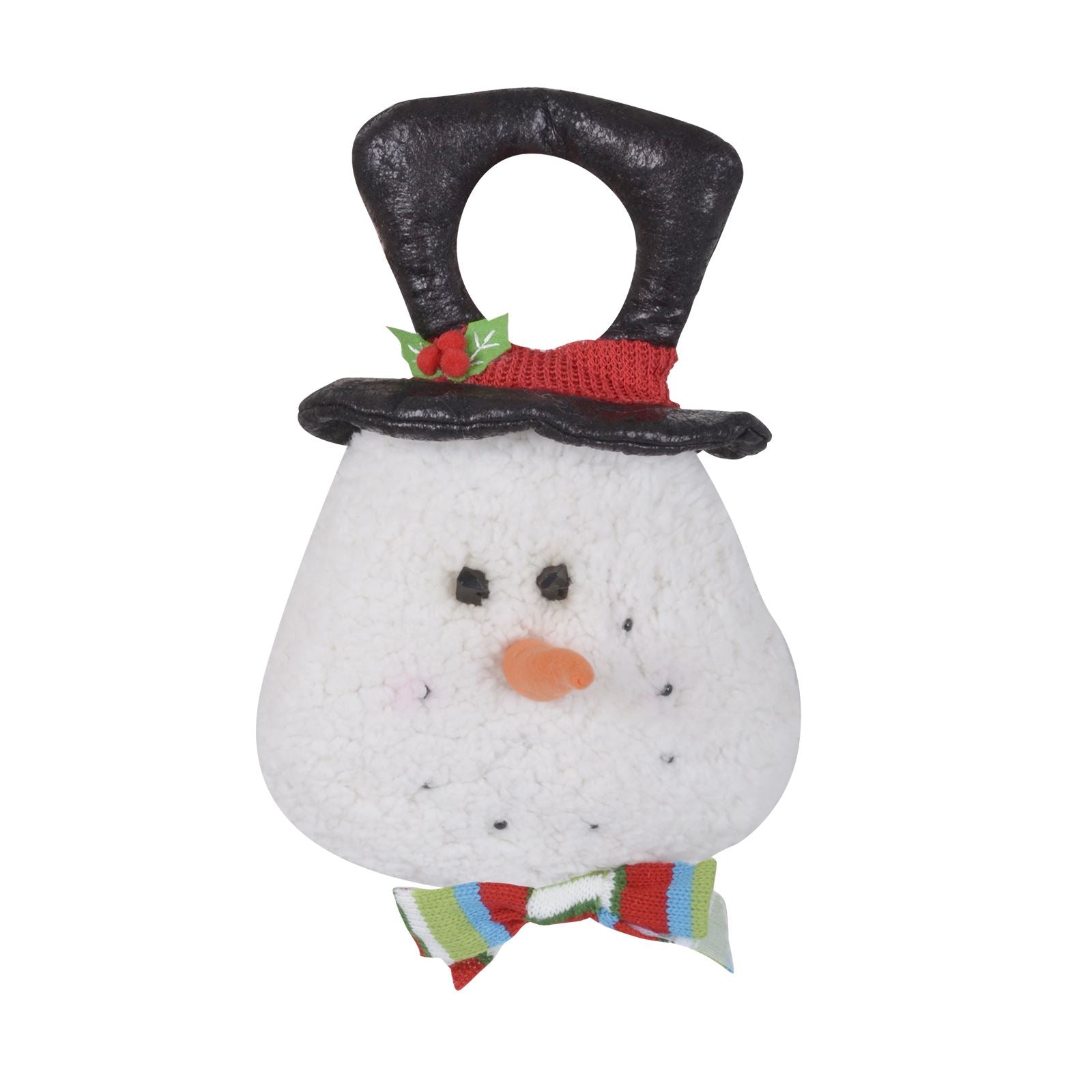 Mr Crimbo Christmas Novelty Door Hanger Plush Reindeer Snowman - MrCrimbo.co.uk -XS4373 - Snowman -christmas decorations