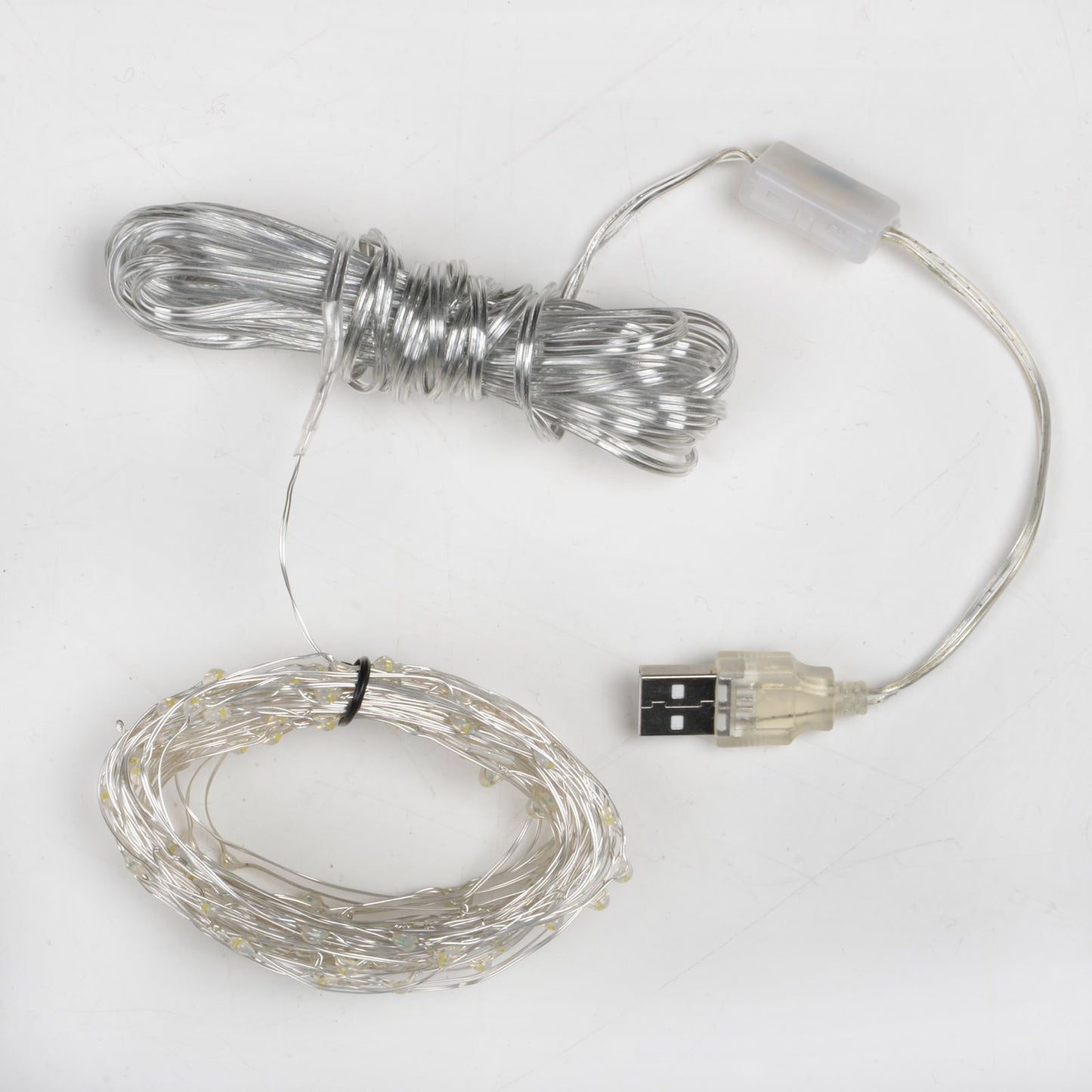 Mr Crimbo LED Copper Wire USB Christmas Fairy Lights - MrCrimbo.co.uk -XS4418 - Warm White -christmas lights