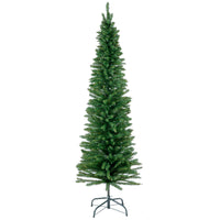Mr Crimbo 6ft Christmas Tree Pencil Slim Green Pine - MrCrimbo.co.uk -XS5083 - -6ft christmas tree