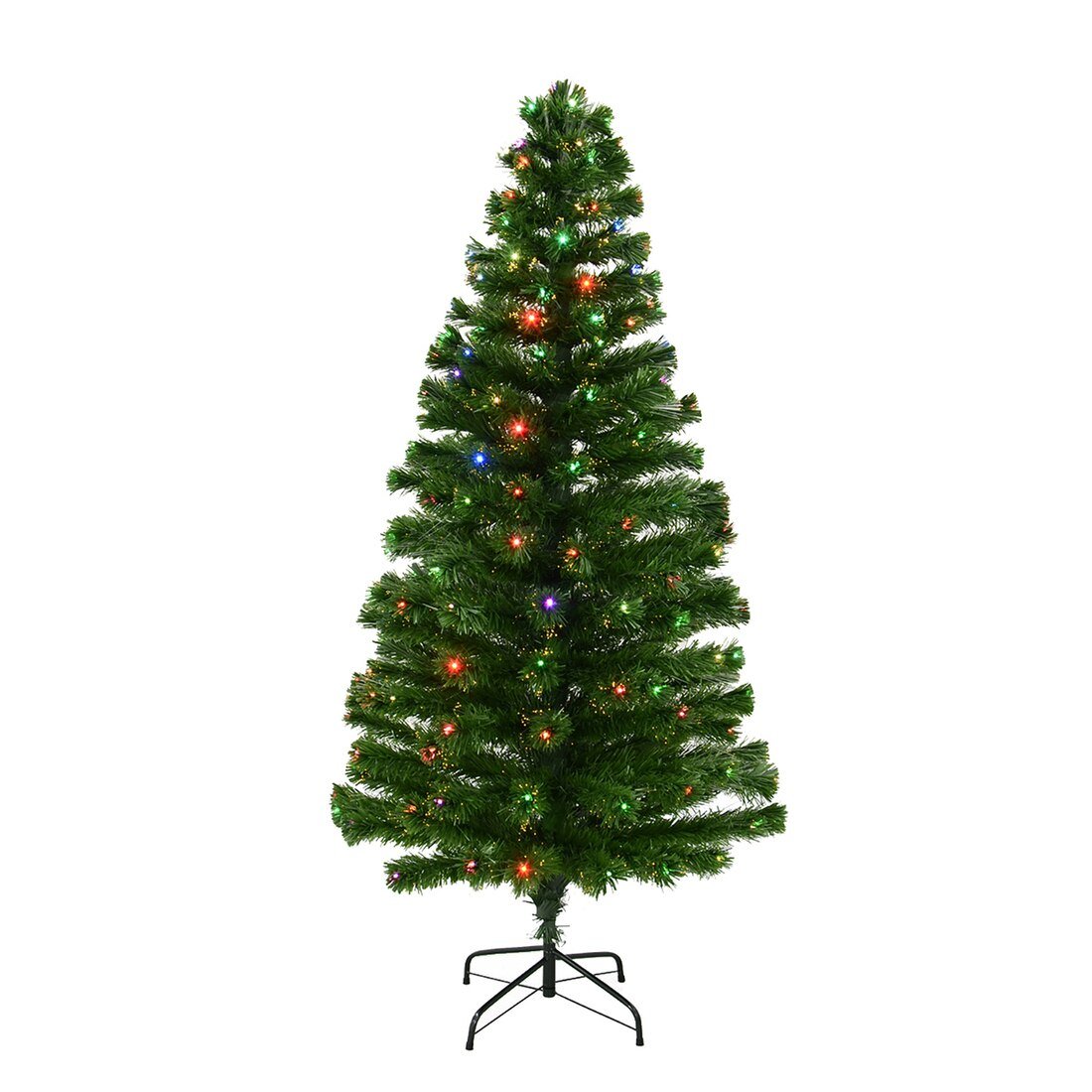 Mr Crimbo 5ft 6ft Fibre Optic Christmas Tree Colour Change LED - MrCrimbo.co.uk -XS5089 - 5ft -artificial christmas tree