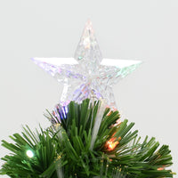 Mr Crimbo 5ft 6ft Fibre Optic Christmas Tree Colour Change LED - MrCrimbo.co.uk -XS5089 - 5ft -artificial christmas tree
