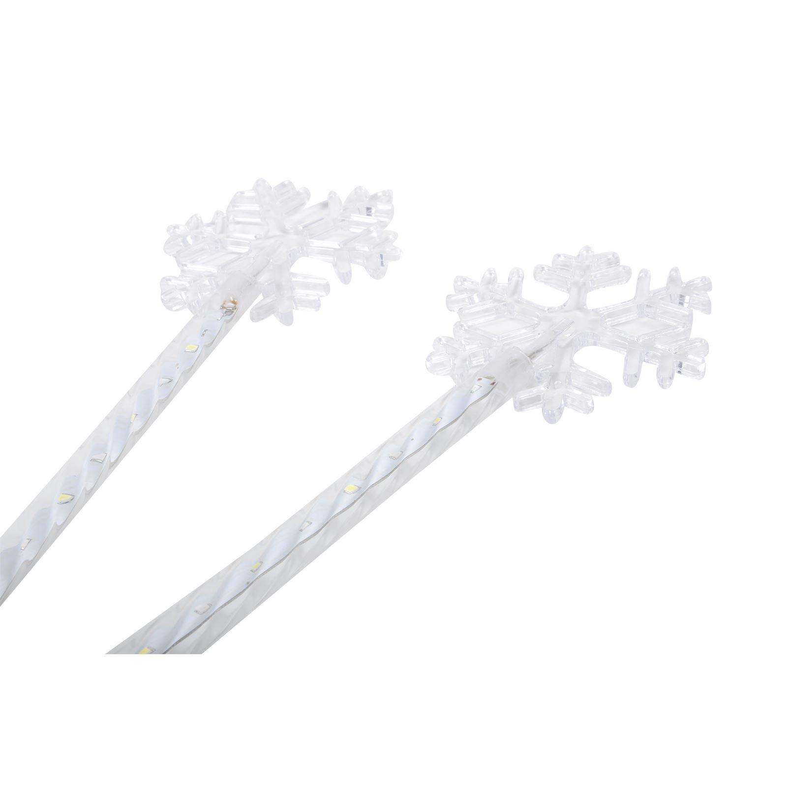 Mr Crimbo Set of 4 LED Snowflake Pathway Christmas Lights - MrCrimbo.co.uk -XS5096 - -christmas garden lights