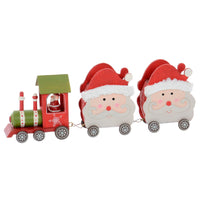 Mr Crimbo Santa Train Wooden Christmas Decoration Moving - MrCrimbo.co.uk -XS5127 - -christmas decor