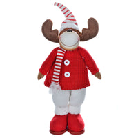 Mr Crimbo Plush Reindeer Figure Novelty Decoration Red White - MrCrimbo.co.uk -XS5139 - Reindeer Fleece Trousers