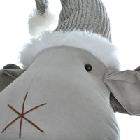 Mr Crimbo Large Grey Reindeer Christmas Figure 138cm Tall - MrCrimbo.co.uk -XS5148 - -christmas decoration