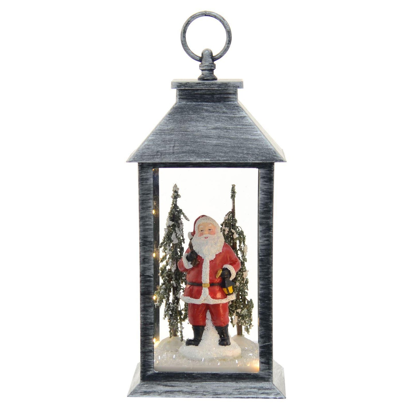 Mr Crimbo 13" Light Up Christmas Lantern Snowman Santa - MrCrimbo.co.uk -XS5723 - Santa -christmas lantern decoration