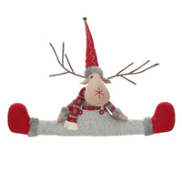Mr Crimbo Novelty Plush Character Christmas Draught Excluder - MrCrimbo.co.uk -XS5731 - Reindeer -christmas decorations