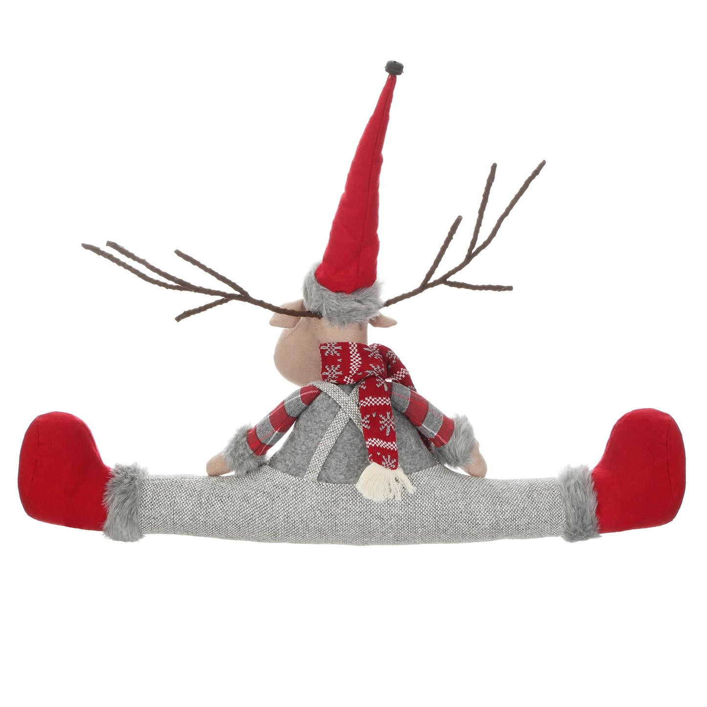 Mr Crimbo Novelty Plush Character Christmas Draught Excluder - MrCrimbo.co.uk -XS5731 - Reindeer -christmas decorations