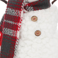 Mr Crimbo Snowman Christmas Figure With Hat & Scarf 35cm - MrCrimbo.co.uk -XS5741 - -christmas decor