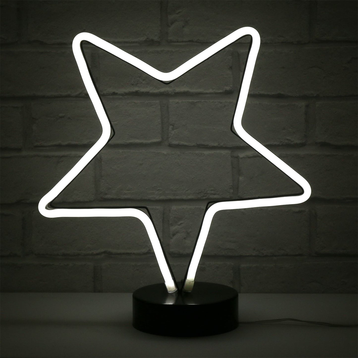 Mr Crimbo Mini Neon Table Lamp Christmas Light Star Snowman - MrCrimbo.co.uk -XS5750 - Star -christmas light