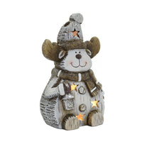 Mr Crimbo 9" Light Up Christmas Ornament Ceramic Figure - MrCrimbo.co.uk -XS5781 - Reindeer -ceramic figure