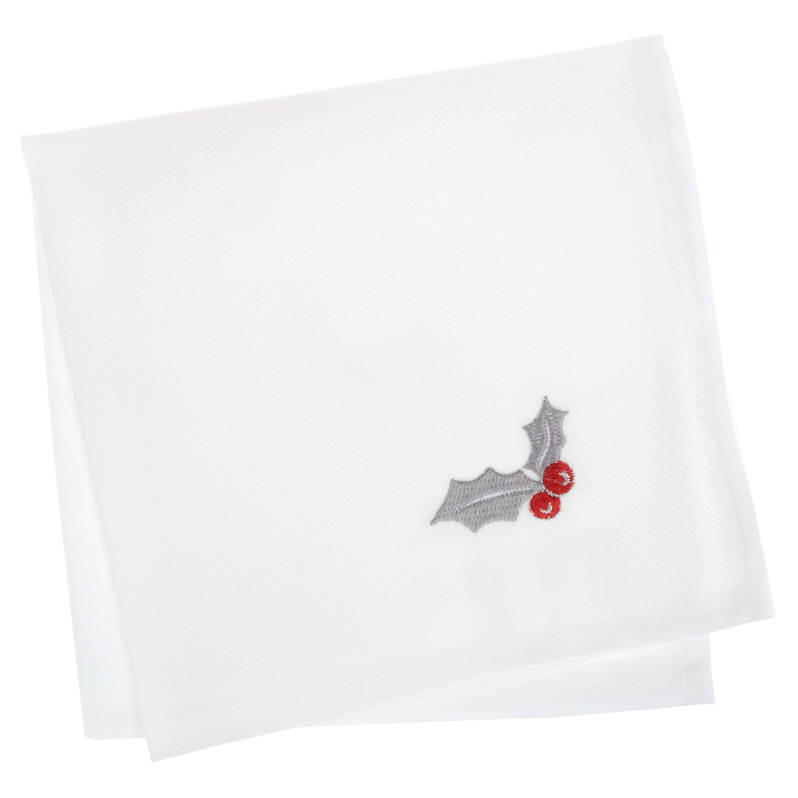 Mr Crimbo Christmas Present Embroidered Tablecloth/Napkin - MrCrimbo.co.uk -XS5856 - 4pk Napkin -christmas napkins
