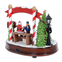 Mr Crimbo Light Up Santa Christmas Scene With 8 Xmas Songs - MrCrimbo.co.uk -XS6358 - -christmas decoration