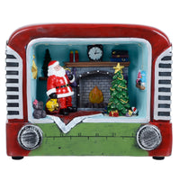 Mr Crimbo Retro Radio Style Light Up Christmas Decoration - MrCrimbo.co.uk -XS6364 - -animated christmas decorations