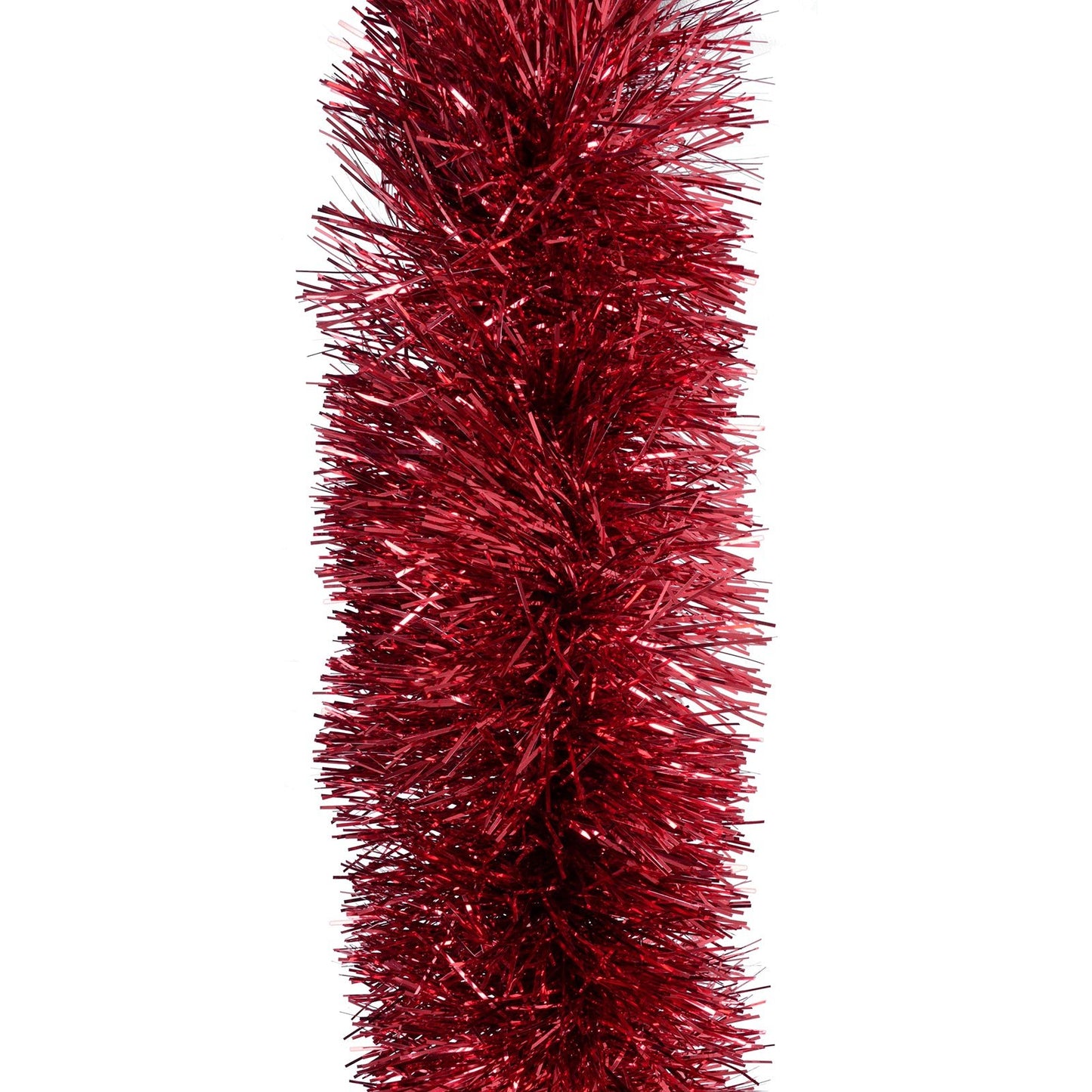 Mr Crimbo Luxury Christmas Tinsel 2m Lengths Various Colours - MrCrimbo.co.uk -XS6546 - Red -christmas tinsel