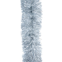 Mr Crimbo Luxury Christmas Tinsel 2m Lengths Various Colours - MrCrimbo.co.uk -XS6548 - Silver -christmas tinsel