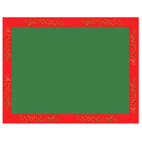 Mr Crimbo Christmas Holly Tablecloth Napkins Red Green Gold - MrCrimbo.co.uk -XS6596 - 52 x 70" -christmas dinner