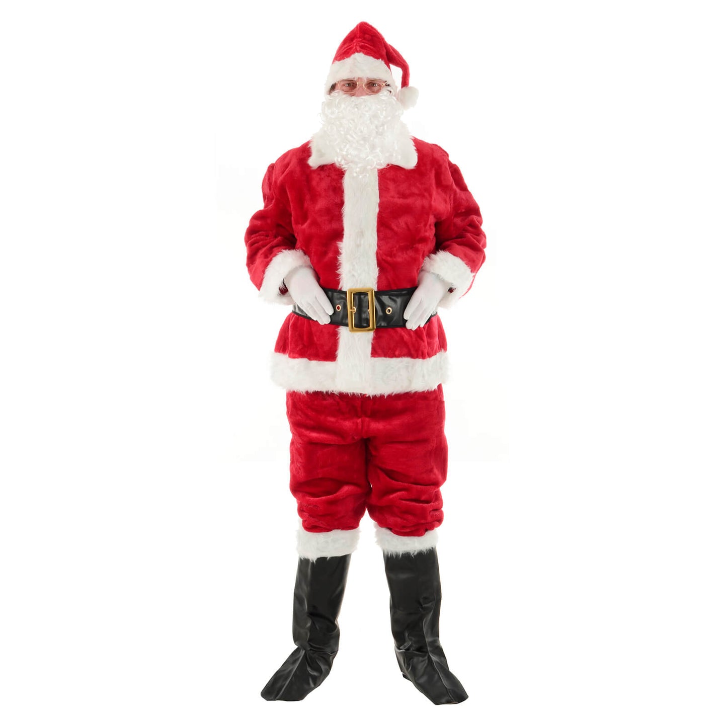 Mr Crimbo Professional Santa Suit Father Christmas Costume - MrCrimbo.co.uk -XS7099 - One Size -