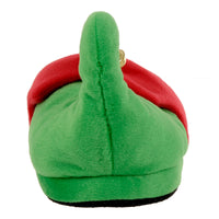 Mr Crimbo Ladies Elf Slippers Novelty Green Red Jingle Bells