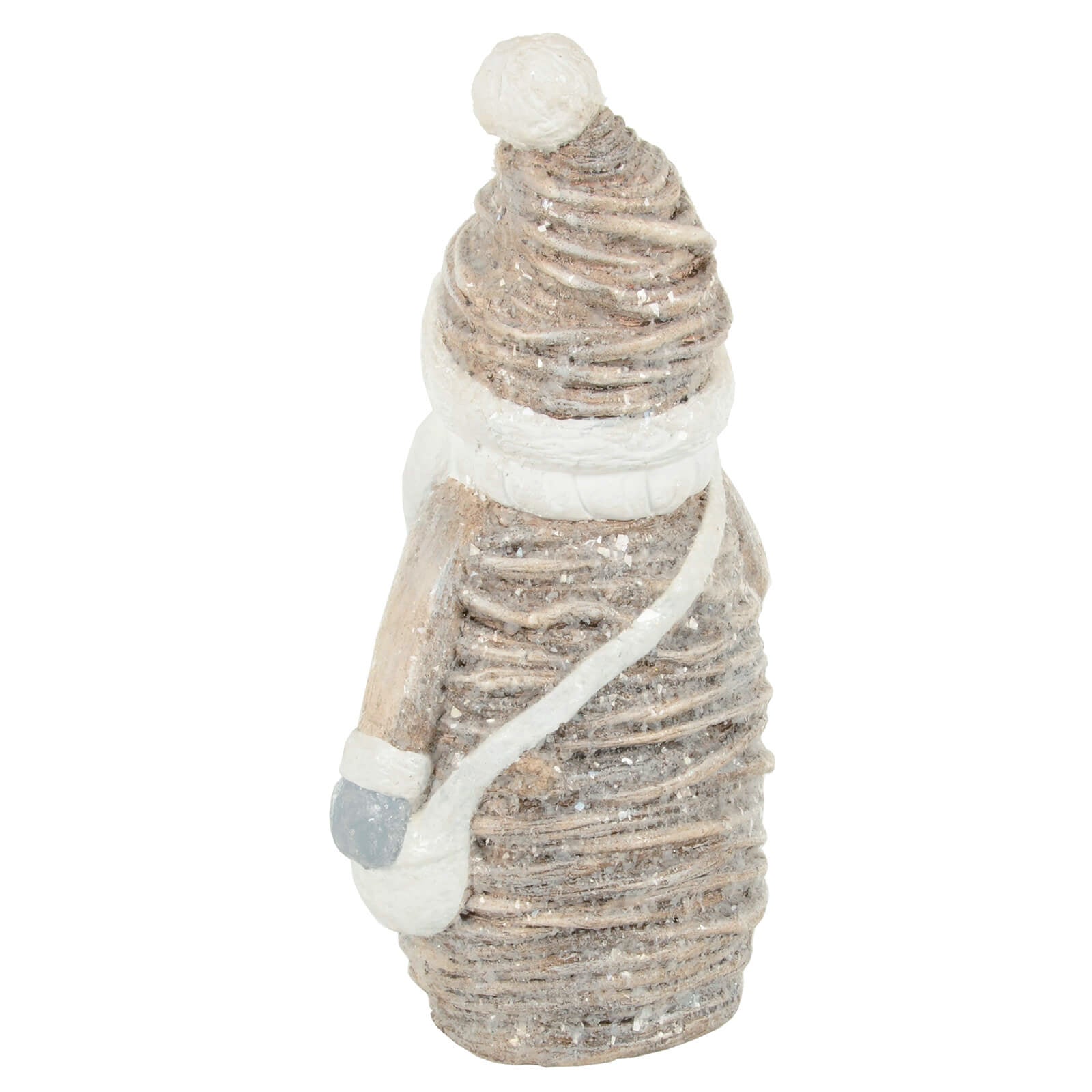 Mr Crimbo Christmas Figure Decoration Pine Branch Ceramic 45cm - MrCrimbo.co.uk -XS7147 - Snowman -