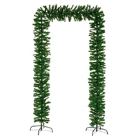 Mr Crimbo Traditional Green 240cm Christmas Tree Arch 2 Sizes - MrCrimbo.co.uk -XS7175 - 240cmx140cm -140cm