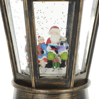 Mr Crimbo LED Light Up Glitter Water Filled Lantern Decoration - MrCrimbo.co.uk -XS7218 - Santa -christmas decoration