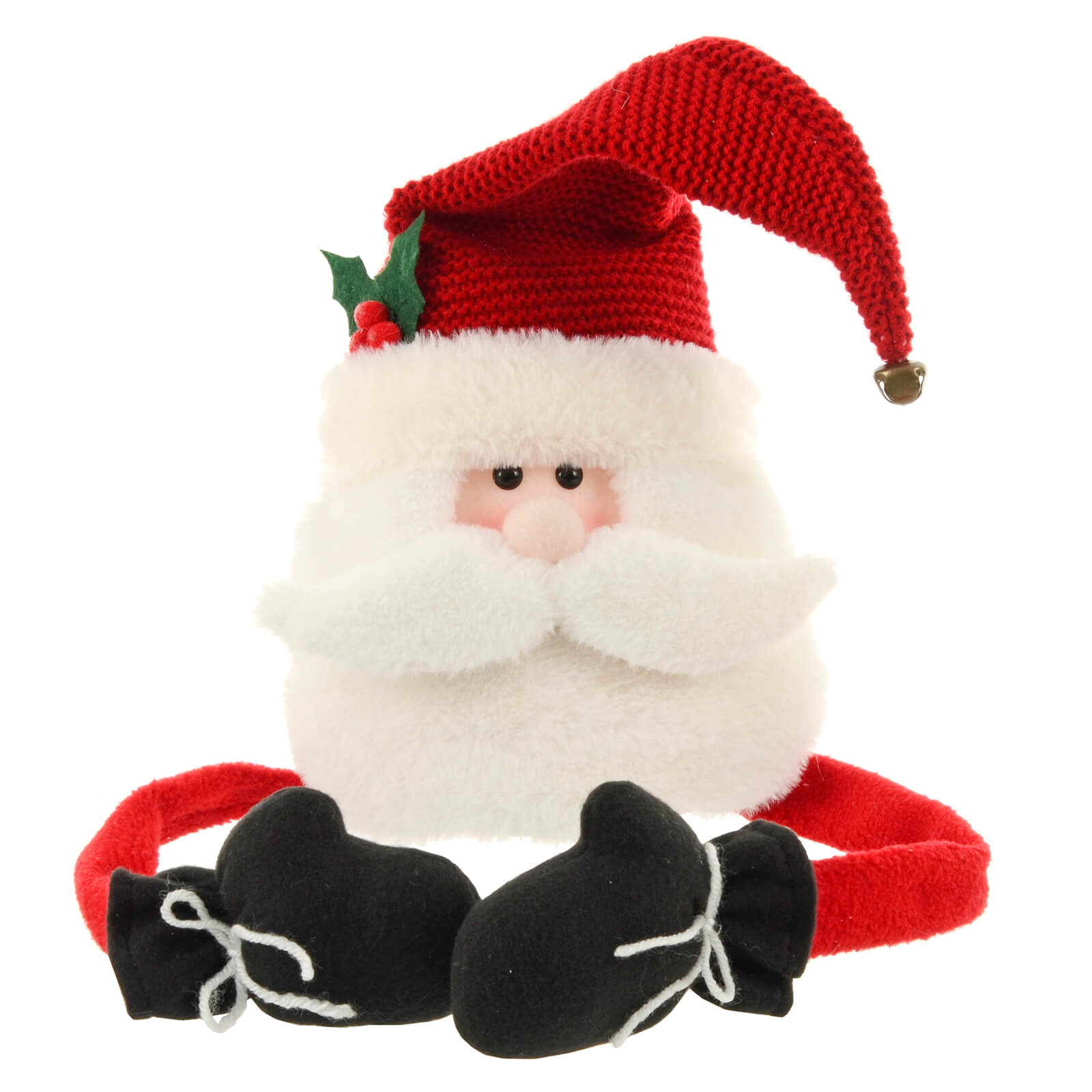 Mr Crimbo Novelty Christmas Tree Hugger Long Bendy Arms Gloves - MrCrimbo.co.uk -XS7239 - Santa -Elf