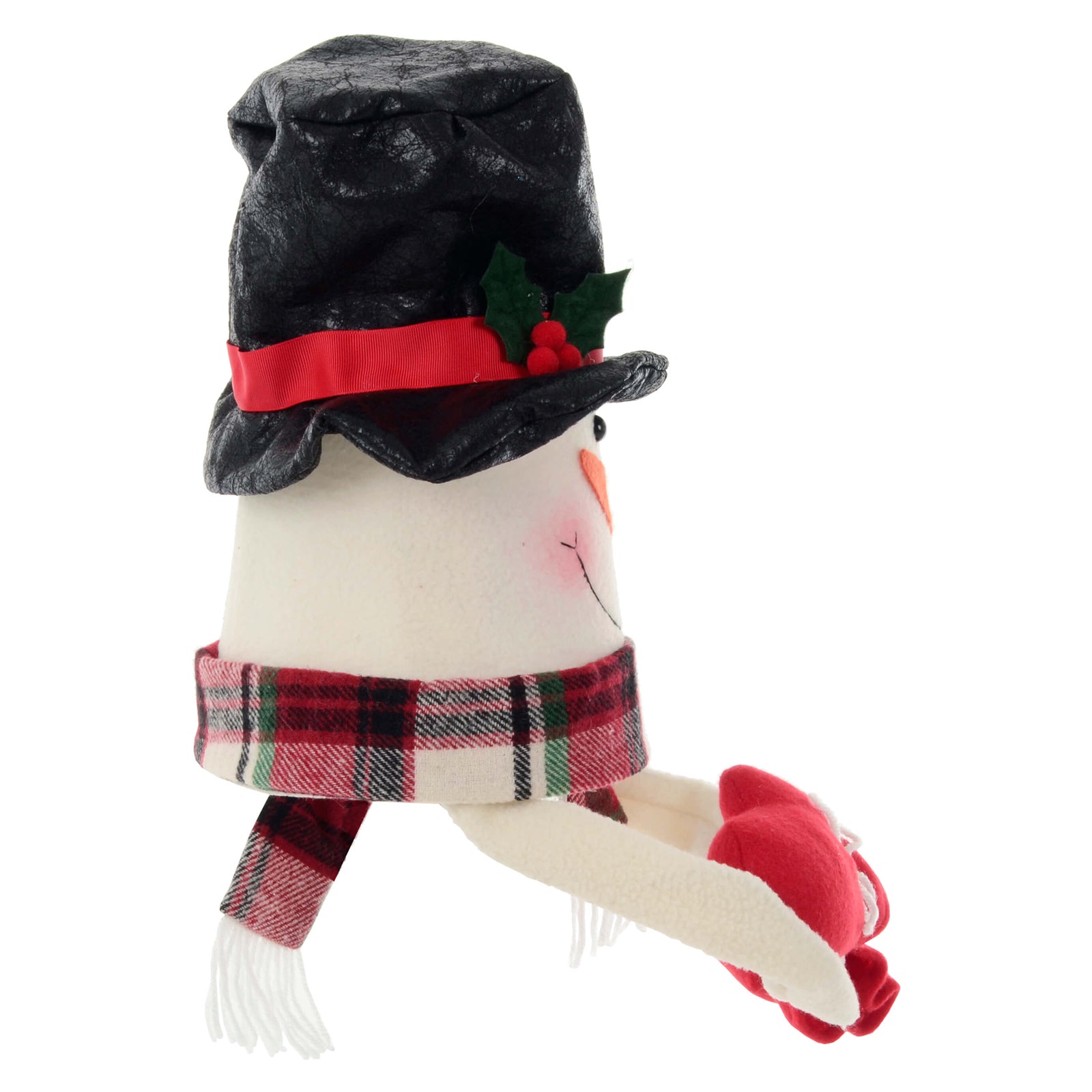 Mr Crimbo Novelty Christmas Tree Hugger Long Bendy Arms Gloves - MrCrimbo.co.uk -XS7241 - Snowman -Elf