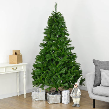 Mr Crimbo 7ft (2.1m) Green Christmas Tree Artificial Mixed Pine - MrCrimbo.co.uk -XS7270 - -Trees