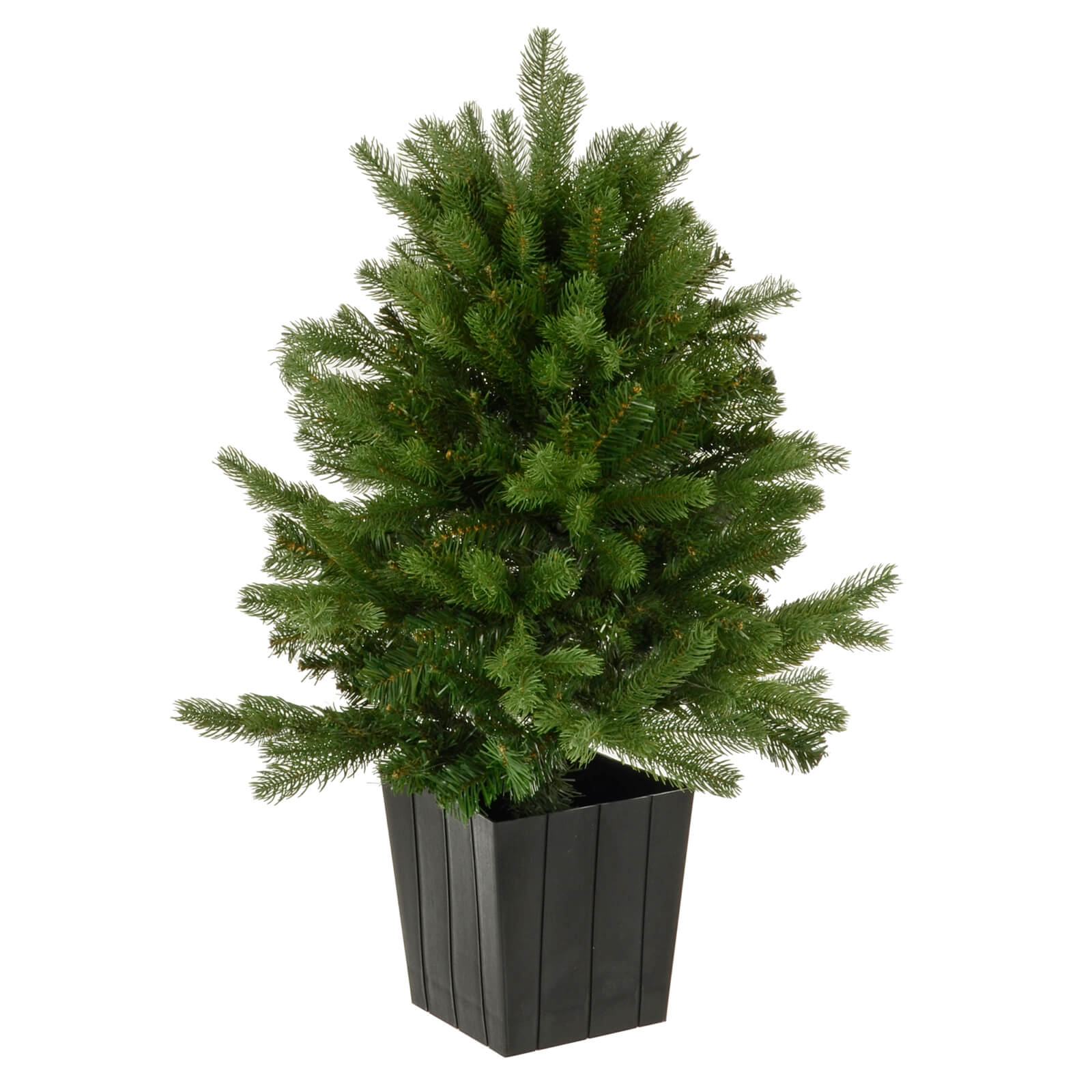 Mr Crimbo 90cm Christmas Tree In Pot Green Artificial Mixed Pine - MrCrimbo.co.uk -XS7271 - -christmas tree