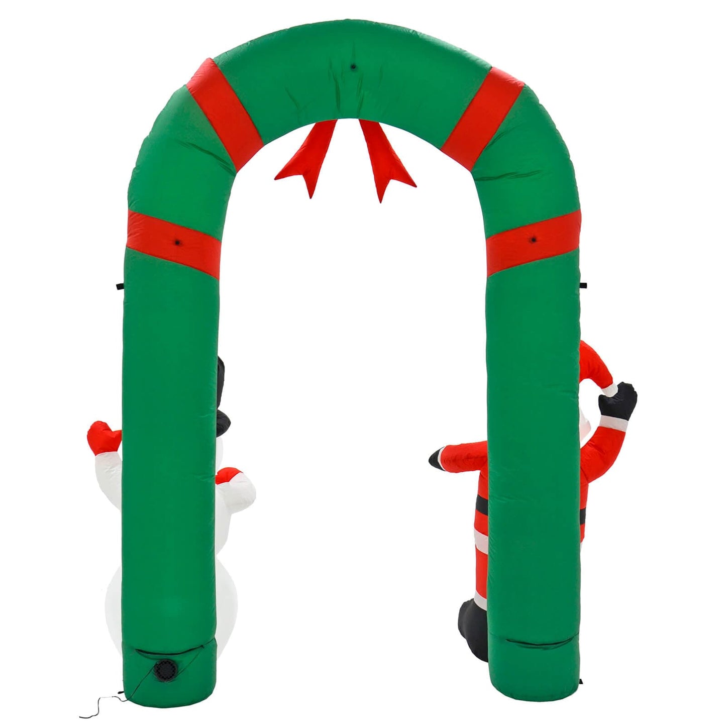 Mr Crimbo 8ft Inflatable Light Up Santa Snowman Arch Decoration