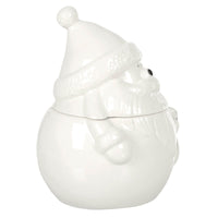 Mr Crimbo Santa Christmas Storage Jar Sweets Holder White 18cm