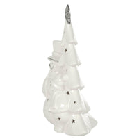 Mr Crimbo LED Snowman With Christmas Tree Decoration White  23cm