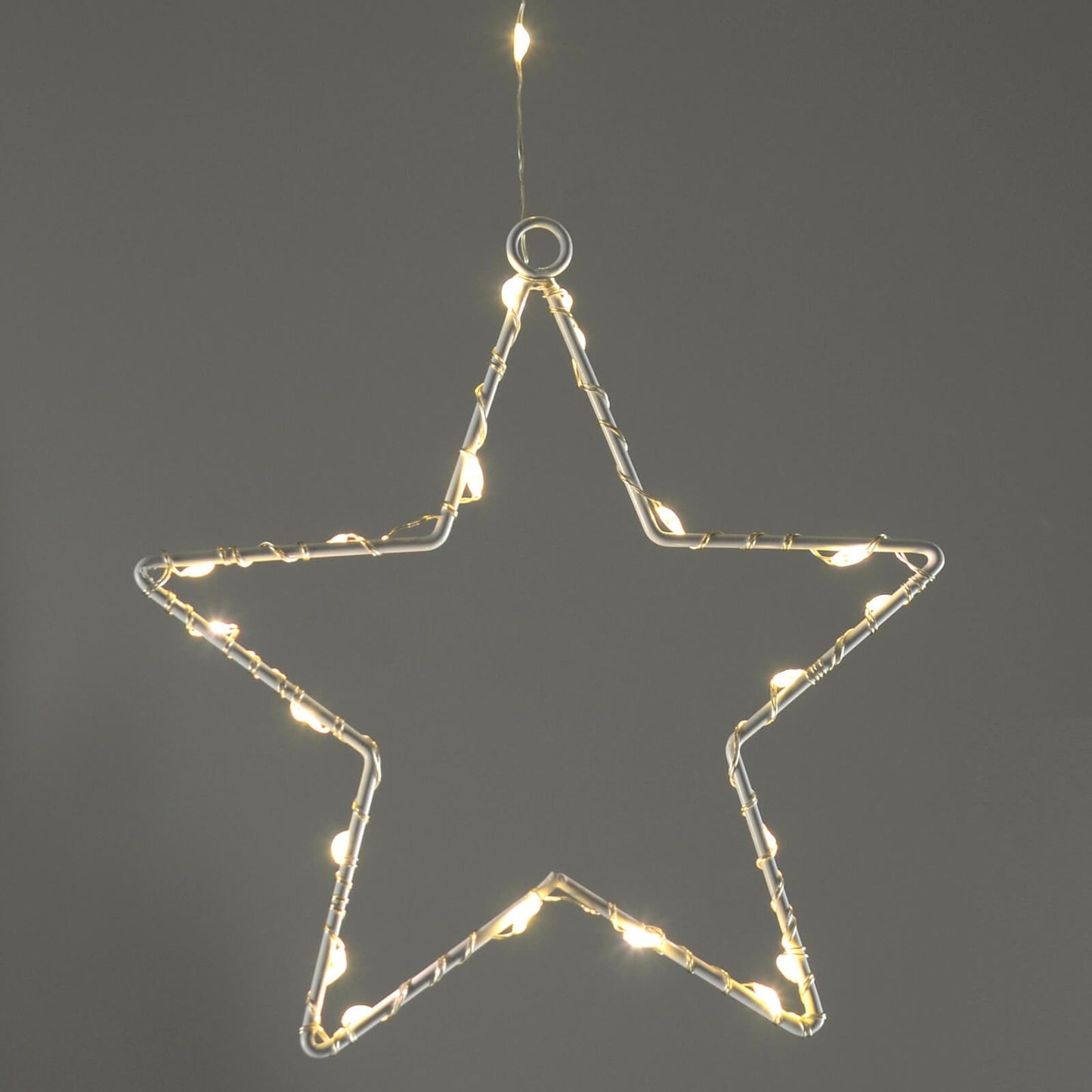 Mr Crimbo LED Curtain Lights 9 String Static Snowflake Star 1.2m